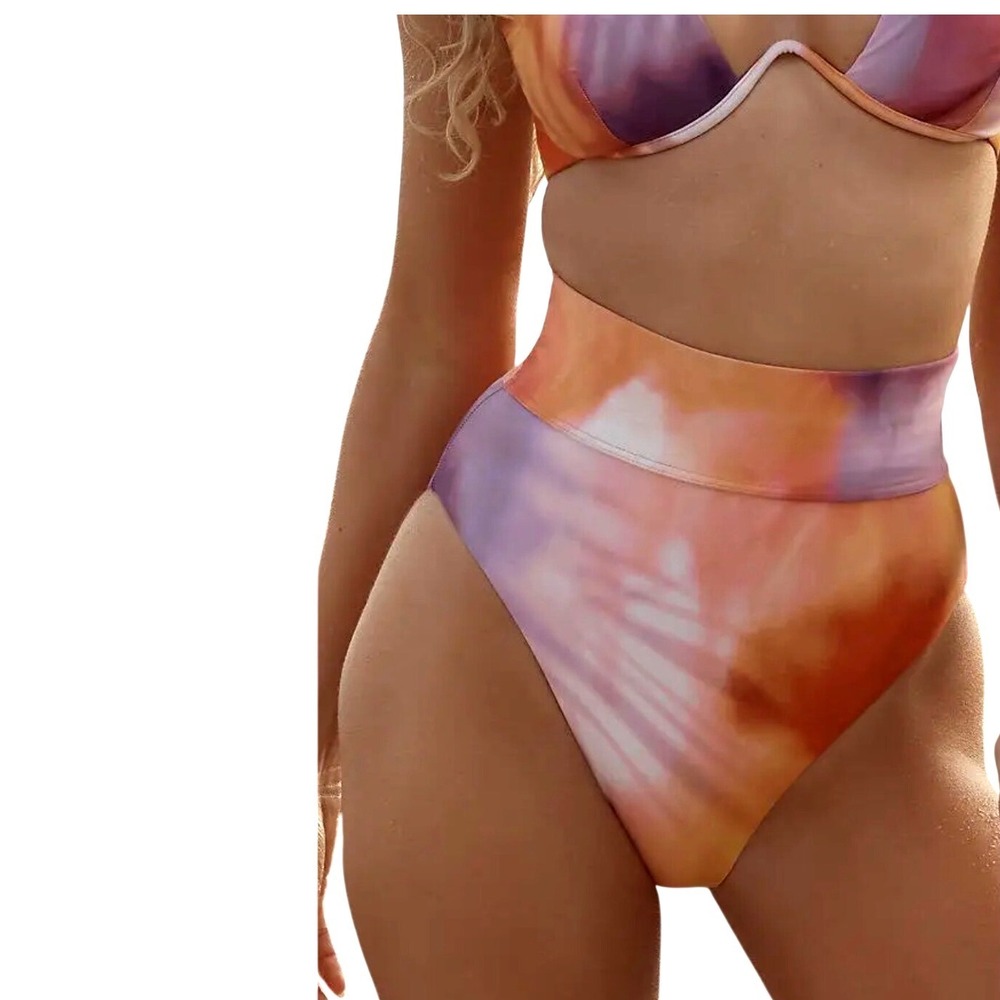 Andrea Iyamah Bikini Kuwa Bottoms Only High Rise Dandi Print XL NEW